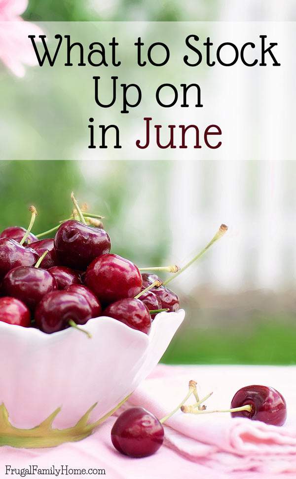 What to stock up on in June- a quick list of items that are on sale, marked down or on clearance in June. Save money by stocking up on items while they are on sale that you need.