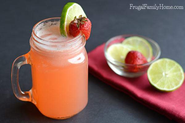 This recipe for homemade strawberry limeade is so good. The best thing about it is, you can make it in about 60 seconds. I know so fast! This is an easy 3 ingredient strawberry limeade recipe that has the perfect blend of sweet and tart. I love making a single serving of this limeade during fresh strawberry season. But you can also use frozen berries in this recipe to enjoy it all year long. Grab the recipe and give it a try, I’m sure you won’t be disappointed.