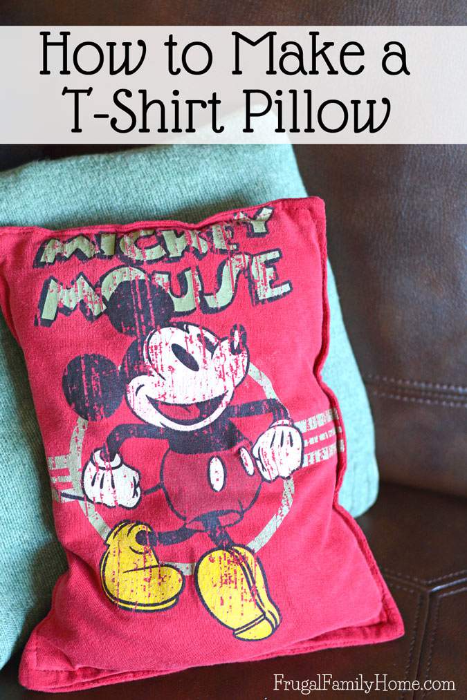 Shirt on sale pillow tutorial