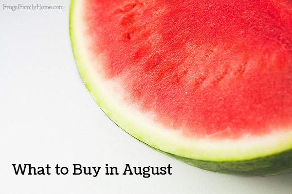 What to buy in August- a quick list of items that are on sale, marked down, or on clearance in August. Save money by stocking up on items while they are on sale that you need.