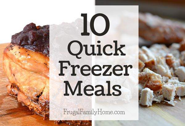 These quick freezer meals are so easy to make and delicious too. I'm sure your family will love them as much as my family does.