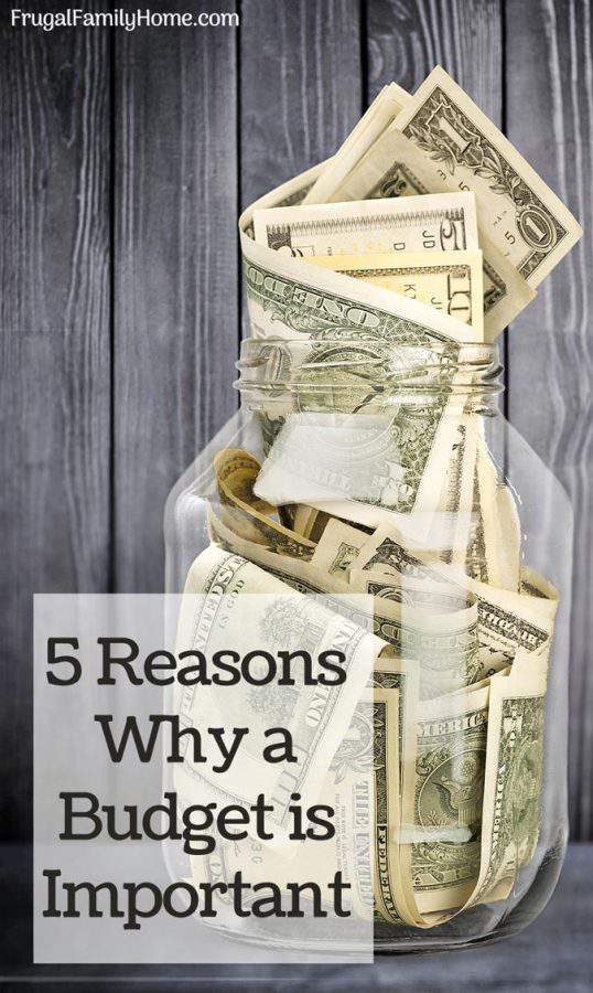 5 Reason Why A Budget Is Important