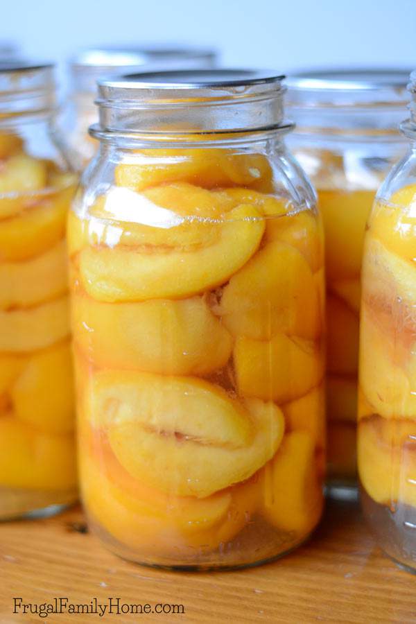 Peaches they are so delicious in season but out of season peaches aren't that great. That's why I love to preserve peaches in the summer when they taste so great to enjoy during those winter months. If you've never canned peaches you are in luck. This is a great step by step tutorial for how to can peaches at home. It not only includes the steps for how to make canned peaches but where to find peaches and what type to use, plus all the products you'll need to can peaches. It's really fairly simple to can summer fruit to use later. Come see how to can peaches.