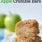 This is an easy apple recipe that is great for fall or anytime of the year. These apple crumble bars have a nice layer of apples that sit on top of a layer of shortbread crust. Then sprinkled on top is a golden crumble topping. I love to make this recipe for dessert but it’s equally good as a breakfast bar too. You need to try this delicious apple recipe.