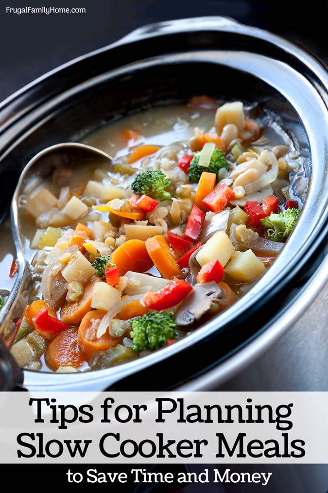 If you find yourself eating out with the family on busy days, try planning slow cooker meals on those days instead. Slow cooker meals can be a simple and quick dinner solution on those busy days when you don’t have time to cook dinner. These tips can help you get started planning for slow cooker meals in your busy week, plus a few tried and true, easy to make slow cooker recipes to try.