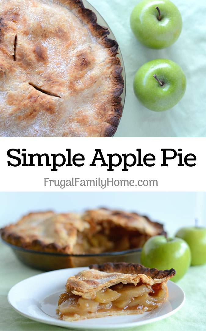 Simple Apple Pie Recipe - This homemade apple pie recipe is the best recipe. It’s a classic apple pie with a little twist. The filling turns out so delicious with perfectly cooked apples in a tender flaky crust. If you haven’t made a pie before be sure to watch the step by step video tutorial. 