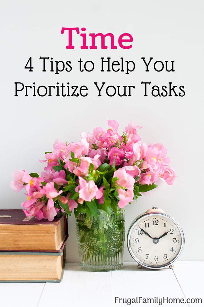 These 4 time management tips can help you stay focused on what is really important. I’ve made a change to my daily schedule with these tips and you can too. They can work both on tasks for moms and for work. Tip number one helped me the most.