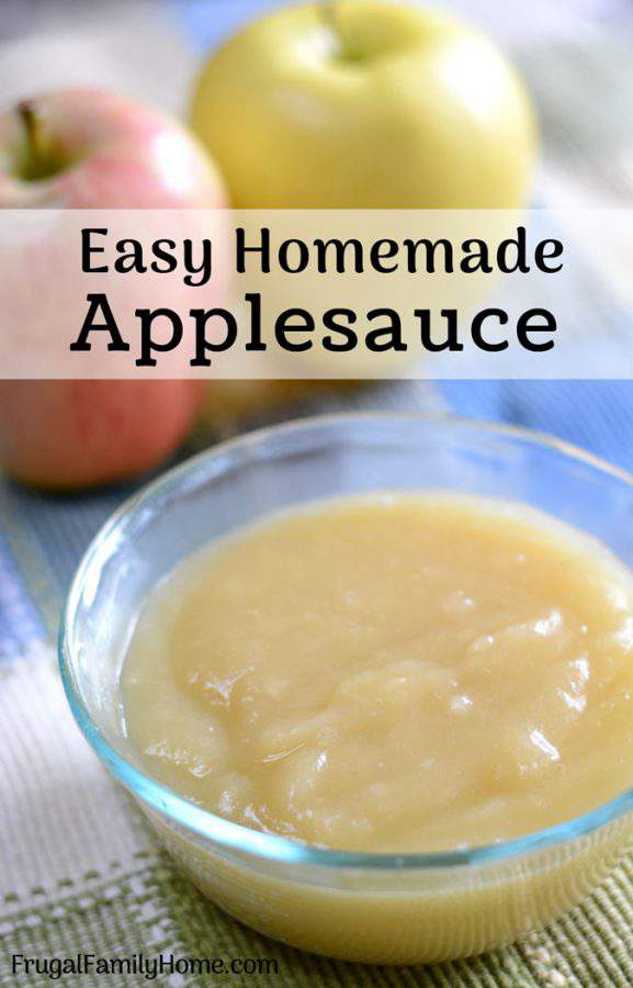 How to Make Homemade Applesauce, Easy Recipe Frugal Family Home