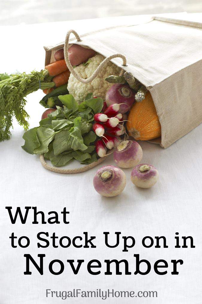 What to Stock Up on in November