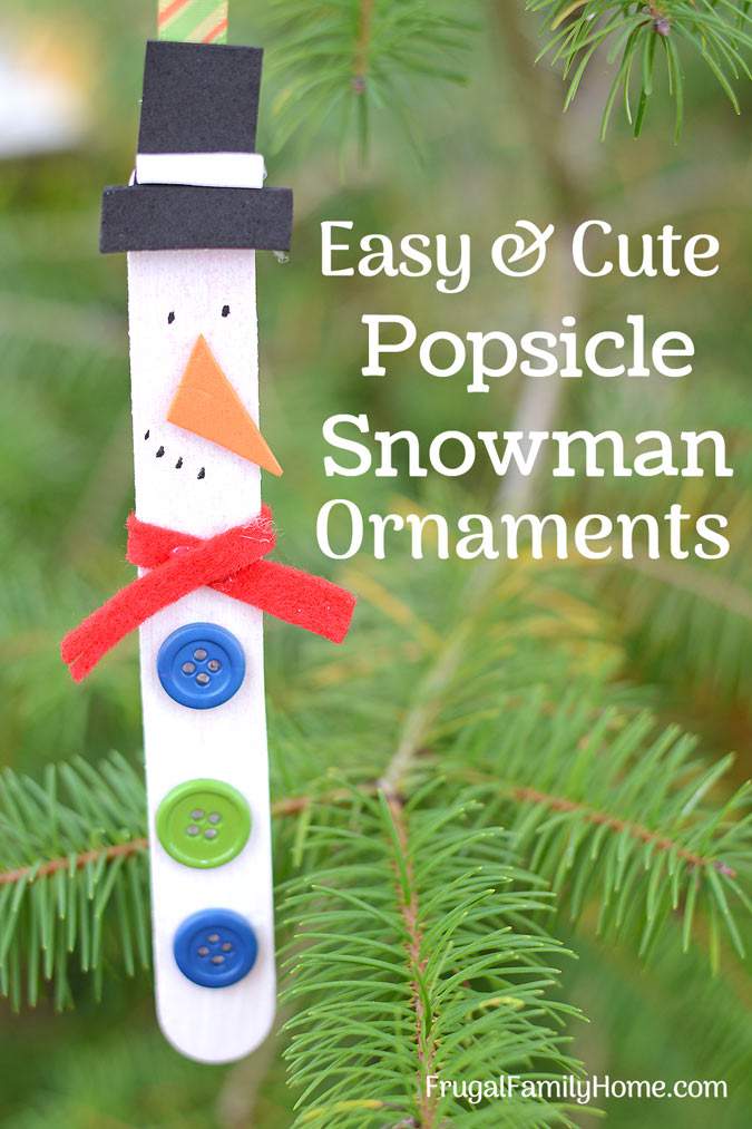 Easy Snowman Ornaments for Your Christmas Tree