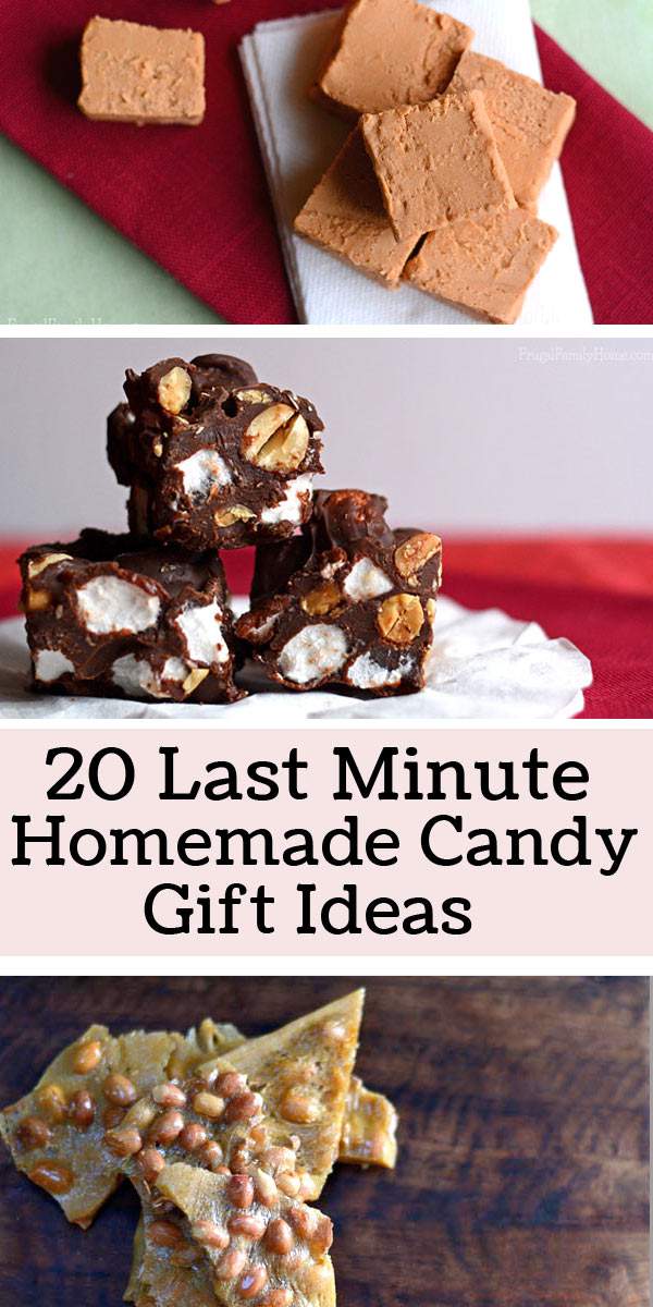 20 Last Minute Homemade Candy Gift Ideas | Frugal Family Home