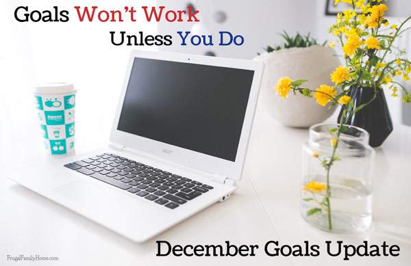 How my November goals went and what's on my goal plan for December.