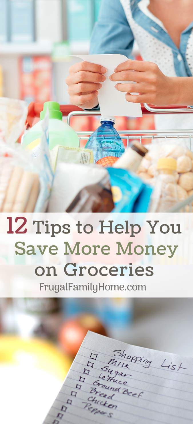 Save on groceries you need with these 12 shopping tips. I use most of these everytime I shop. I think #2 saves me the most money and #7 helps to cut down on impulse buys. 