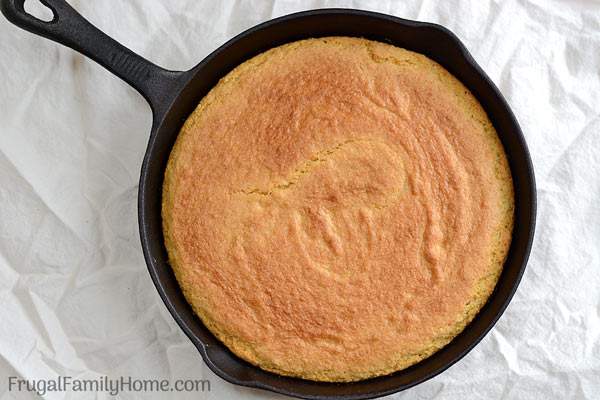 A yummy sweet cornbread recipe you can make from scratch in no time. I bake the cornbread in a skillet but it can be baked in a baking pan too.