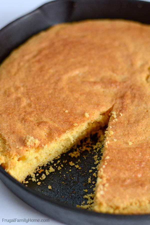 A yummy sweet cornbread recipe you can make from scratch in no time. I bake the cornbread in a skillet but it can be baked in a baking pan too.