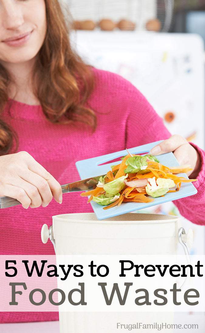5 ways you can cut back on food waste in your home and save more money. #4 has really helped to cut down on our food waste.