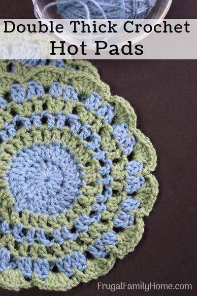 Easy Double Thick Crochet Potholder Pattern (With Printable Pattern ...