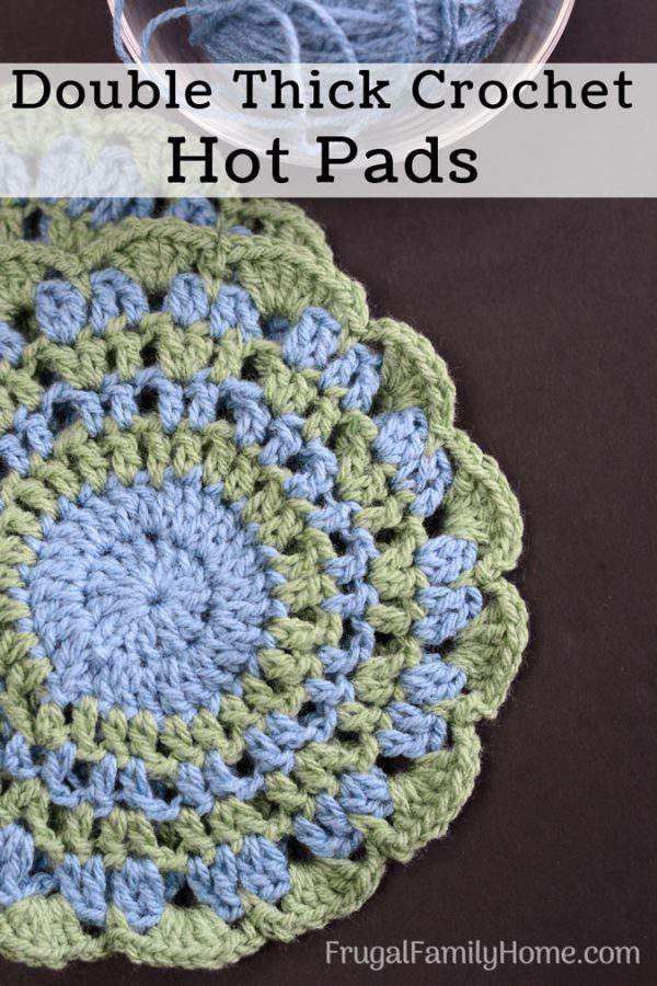 Easy Double Thick Crochet Potholder Pattern (With Printable Pattern