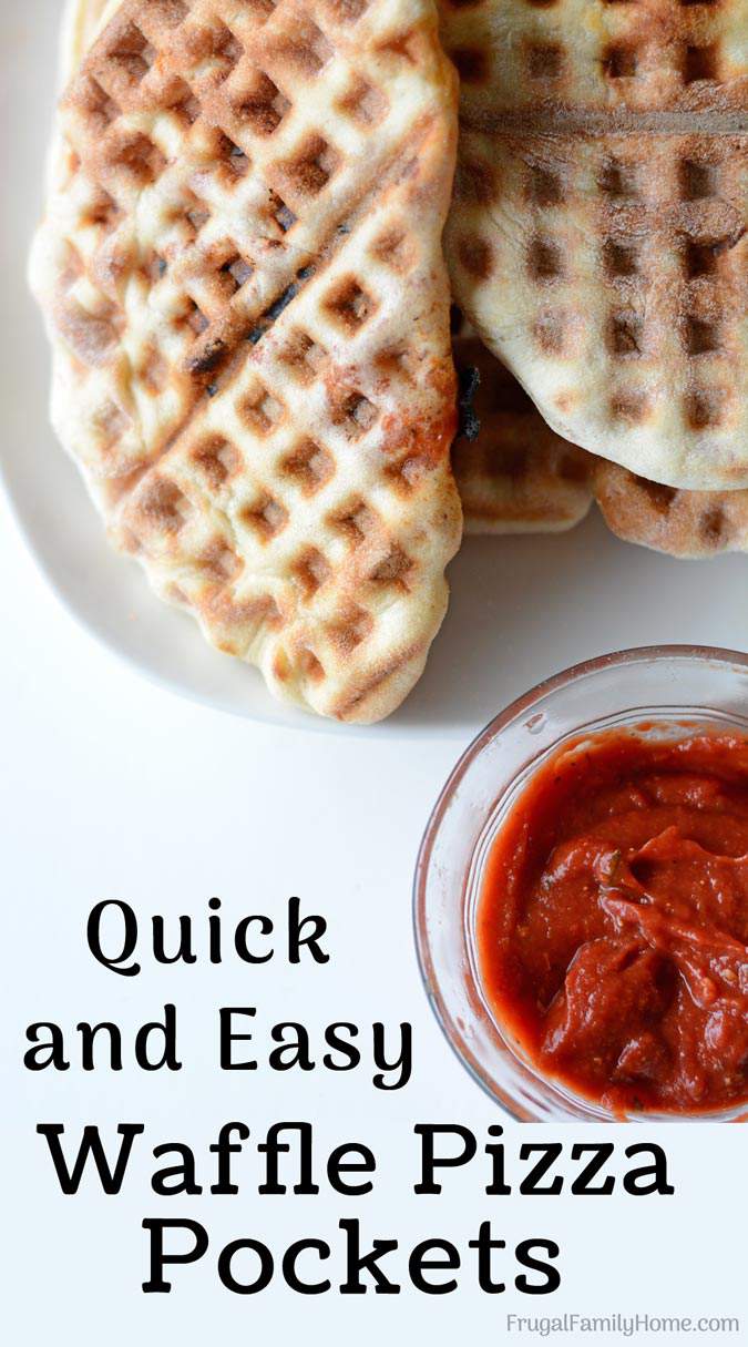 Quick and Easy Waffle Pizza, when it’s too hot to bake pizza we make pizza in the waffle iron. These pizza pockets turn out crisp and melty, just perfect for a quick and fun pizza dinner or lunch.