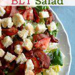 Make this easy BLT salad recipe for your family on a hot summers day. It’s quick to make delicious to eat. Even our meat loving family members gobble it up. You can make it healthy too by using turkey bacon instead of regular bacon.