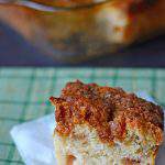 Skip muffins for breakfast and make this easy rhubarb crumble coffee cake recipe. It’s a simple recipe that’s quick to make. In a pinch you could quickly make this for dessert too.