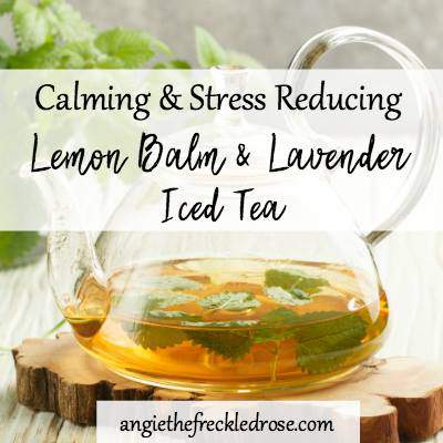 Lemon Balm Lavender Ice Tea