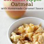 This is an easy breakfast recipe for caramel apple oatmeal. The brown sugar caramel topping is made dairy free and this recipe also has an option for making it gluten free too. The next time you have a caramel apple craving at breakfast make this recipe, it will hit the spot.