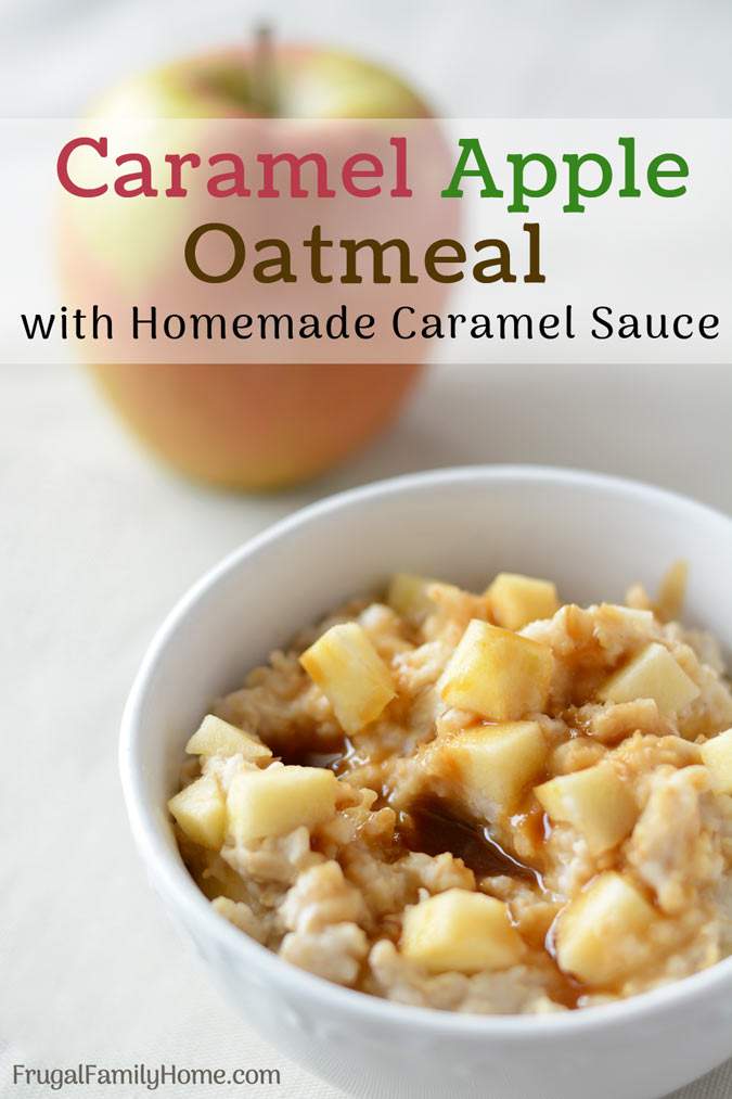 This is an easy breakfast recipe for caramel apple oatmeal. The brown sugar caramel topping is made dairy free and this recipe also has an option for making it gluten free too. The next time you have a caramel apple craving at breakfast make this recipe, it will hit the spot. 