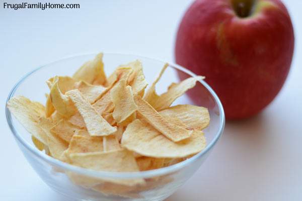 Homemade apple chips are simple, healthy and easy to make with this recipe. Only one ingredient needed. Plus I’ve shared three ways to dry your apple chips. I’m sure one of these methods will work for you.