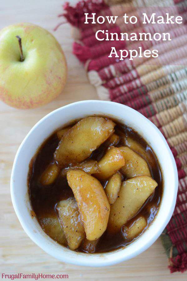 How to Make Cinnamon Apples, An Easy Fall Apple Dessert