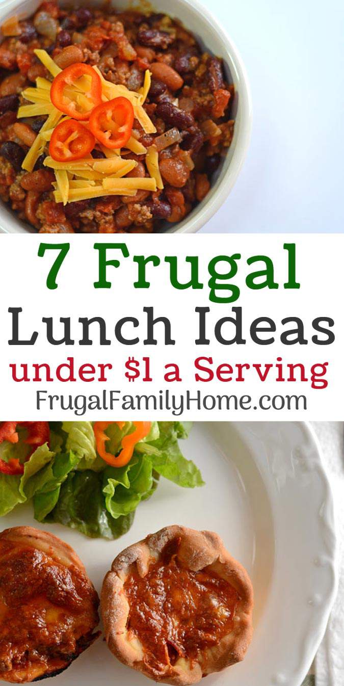 Frugal Dinner Ideas for Under a $1 a Serving