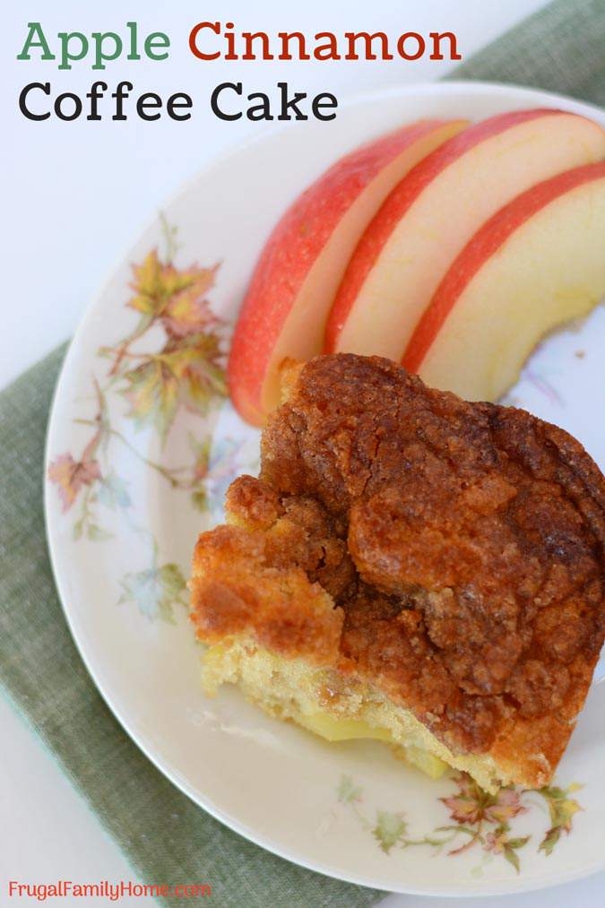 Apple Cinnamon Coffee Cake, an Easy Coffee Cake Recipe from Scratch