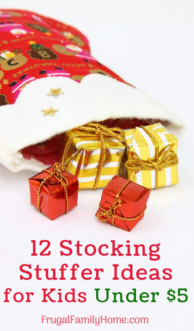 12 stocking stuffer ideas for kids under $5. Get stocking stuffers your kids will love without spending a bundle.