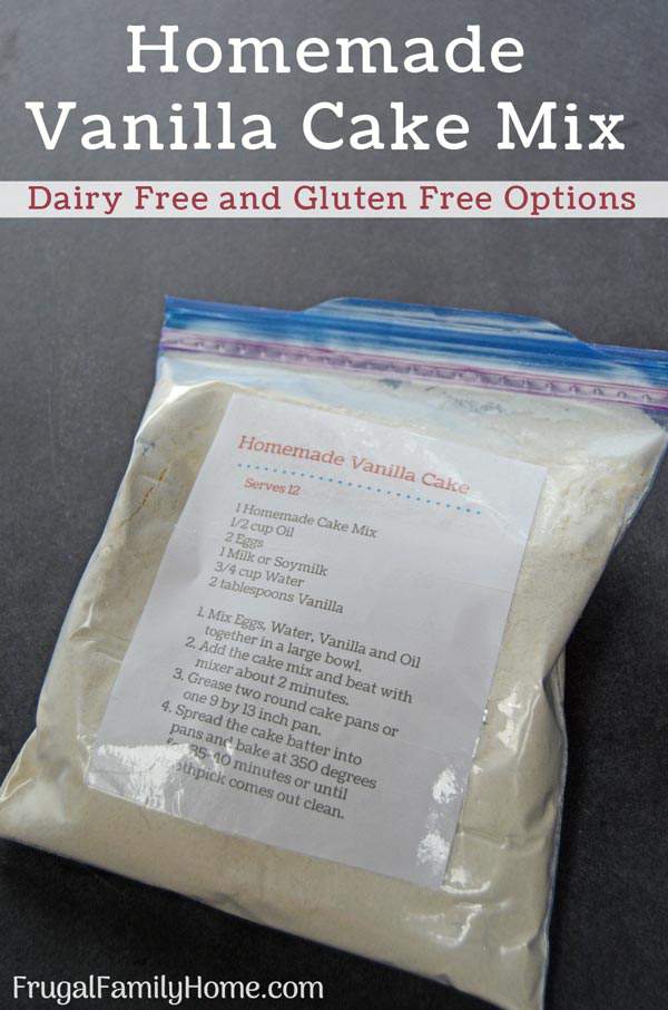 Homemade on sale cake mix