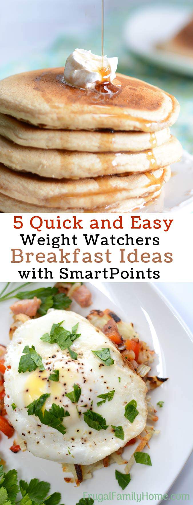 Need a few Weight Watchers breakfast ideas? I know it’s easy to get stuck in a breakfast rut but these 5 recipes with points can help. All of the recipes are easy to make and give you the Smartpoints too. There are ideas with eggs, oatmeal and even make ahead smoothie recipe too. Come see which one you’d like to try first.