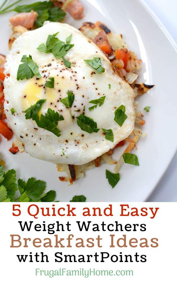 Need a few Weight Watchers breakfast ideas? I know it’s easy to get stuck in a breakfast rut but these 5 recipes with points can help. All of the recipes are easy to make and give you the Smartpoints too. There are ideas with eggs, oatmeal and even make ahead smoothie recipe too. Come see which one you’d like to try first.