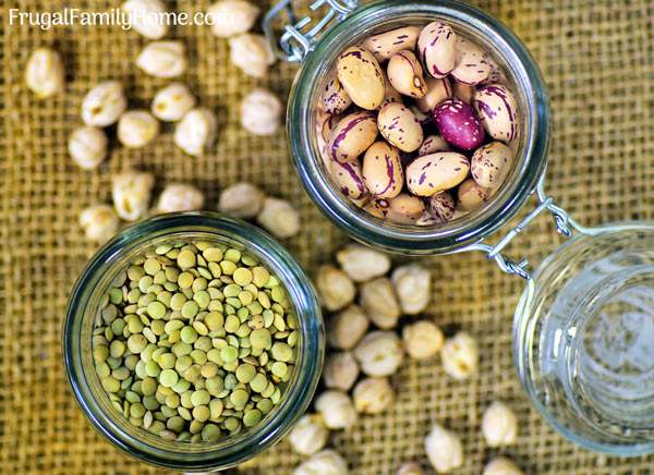 Dried beans can be cooked and frozen