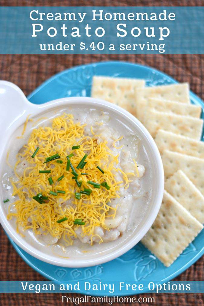 Homemade potato soup recipe.