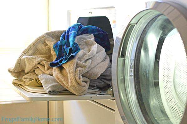 Tips to help you keep up with your laundry a Frugal Family Home Podcast