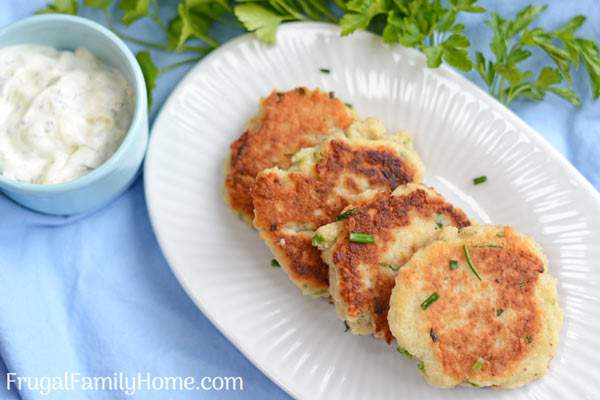 Easy pancake potato on plate for St. Patrick's day