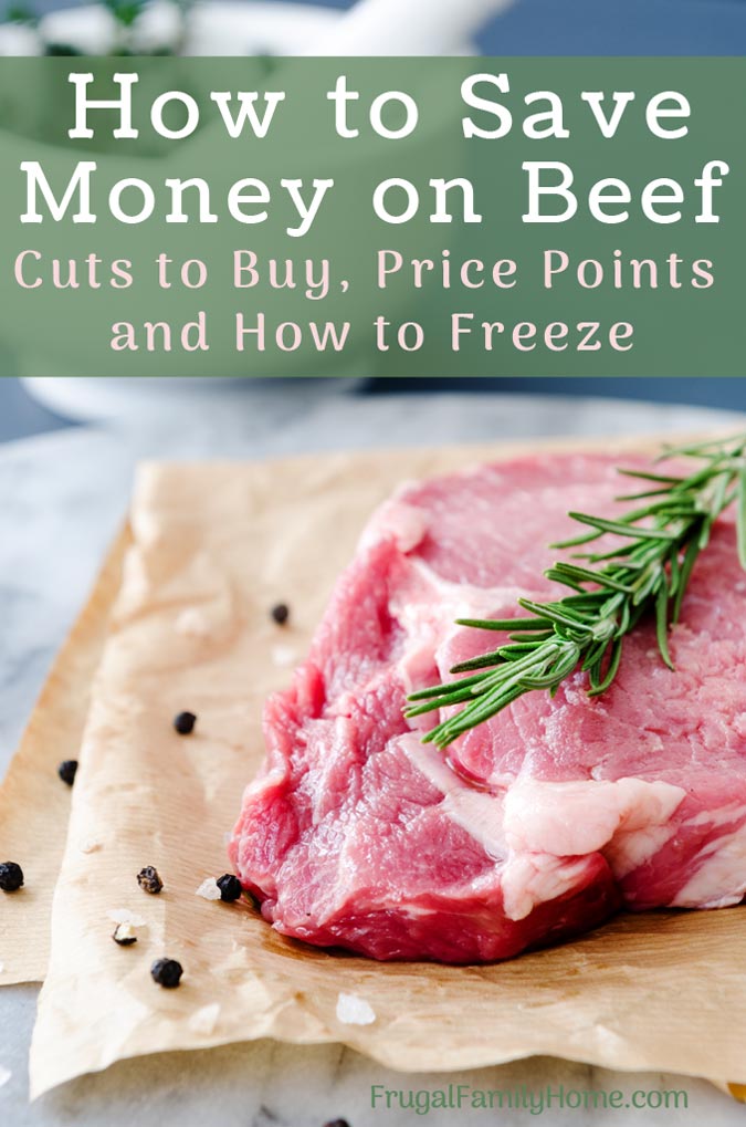How to Save Money on Beef, Price Points and How to Freeze it for Later Use