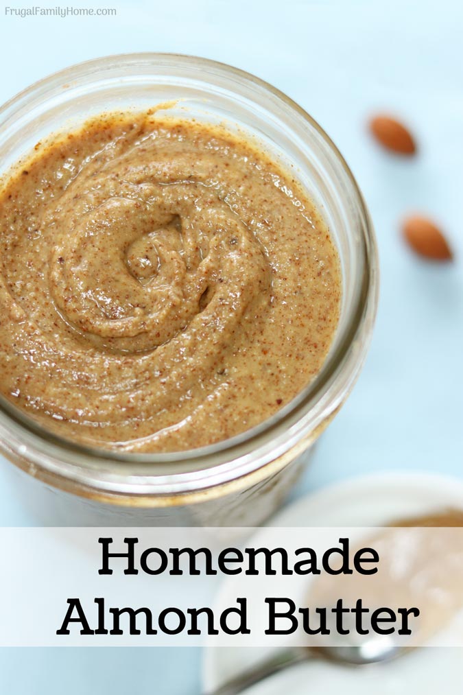 Homemade almond butter banner