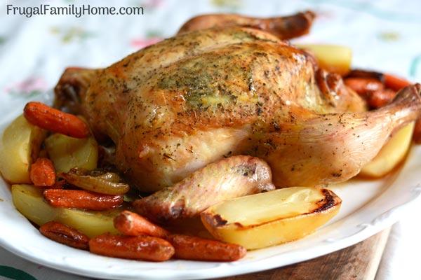 Cooked Whole chicken photo for how to save money on chicken.