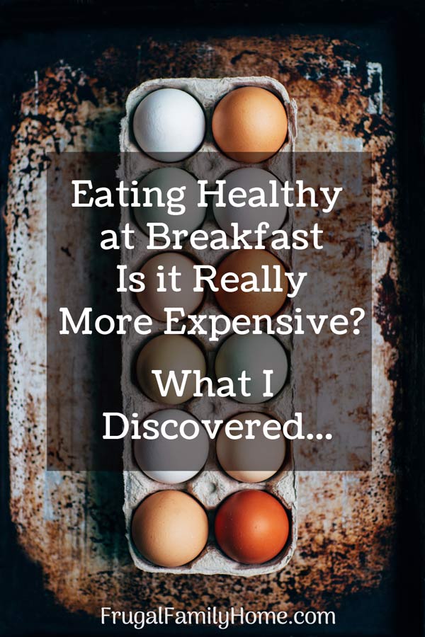 Egg for breakfast and is eating healthy more expensive