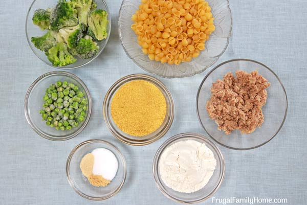 Ingredients need for how to make tuna casserole