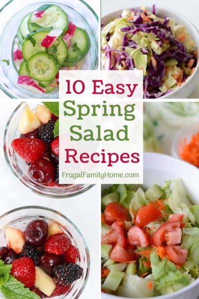 10 of The Best Easy Spring Salad Recipes | Frugal Family Home