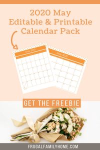 Free Printable Calendar Pages for May, They are Editable Too!