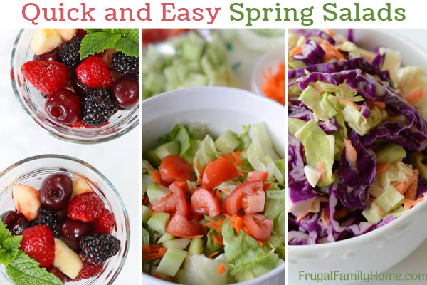 fruit and vegetable spring salad recipes