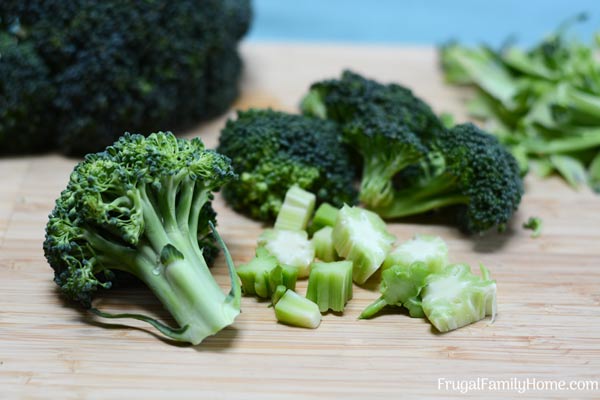 broccoli cut into florets