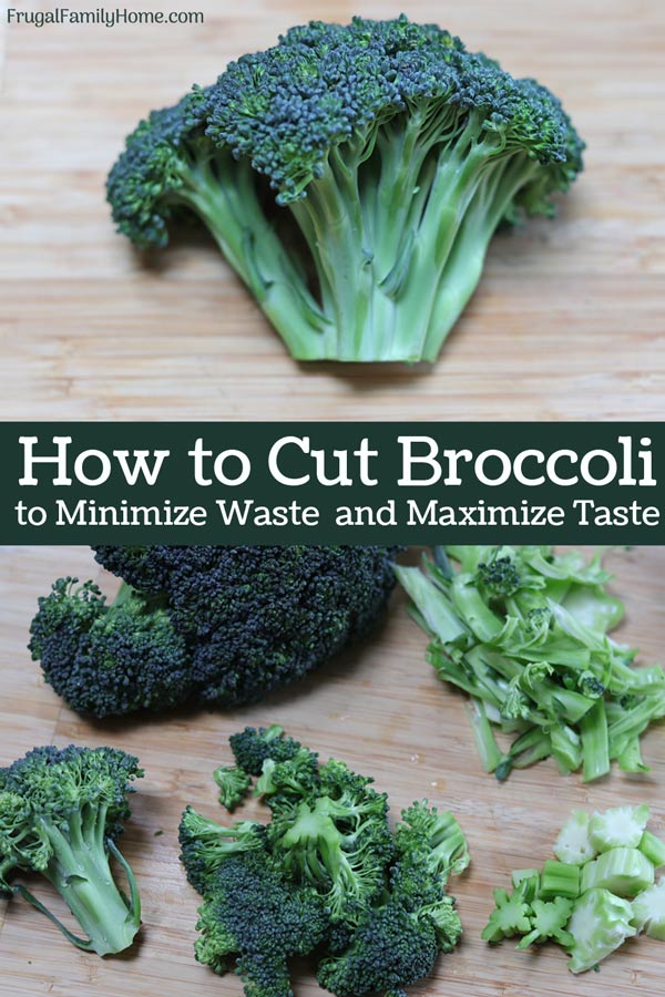 How to cut broccoli from a head to florets
